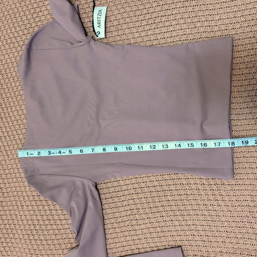 Aritzia Contour Scoopneck Claremont Long Sleeve Top Sz XXS - Picture 11 of 11